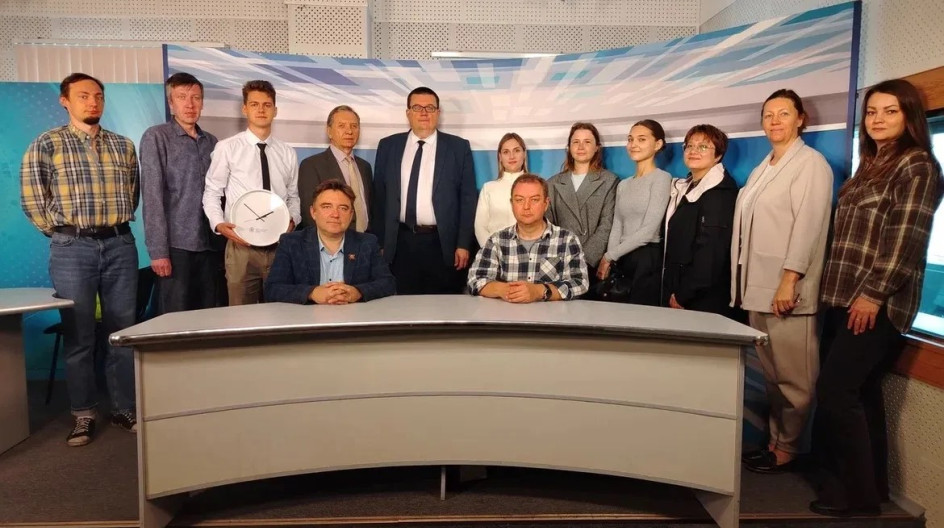 СТУПИНО. Вместе с председателем Совета депутатов городского округа Ступино Александром Сухачёвым встретились с коллективом телеканала «Комсет»
