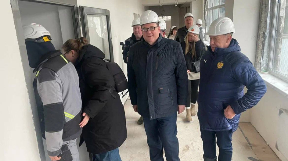 Кашира. Продолжаем мониторинг капитального ремонта школы № 7 городского округа Кашира. Образование в приоритете: